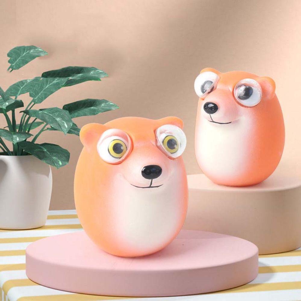 Shanrong Đồ Chơi Nắn Bóp Đàn Hồi Giảm Stress Hình Chú Chó shiba