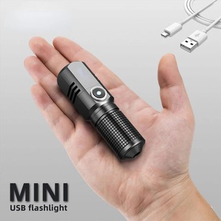 Đèn Pin p100 led mini Sạc usb Chống Thấm Nước Tiện Dụng