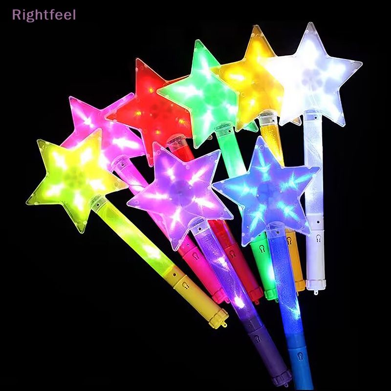 Gậy Phát Sáng Hình Ngôi Sao Năm Cánh Dùng Trang Trí Tiệc Sinh Nhật Cho Bé Mới