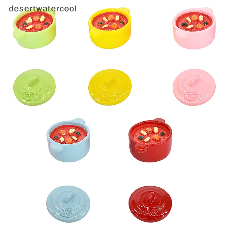 Set 2 Đồ trang trí Nồi Lẩu Mini Trang Trí Nhà Búp Bê diy