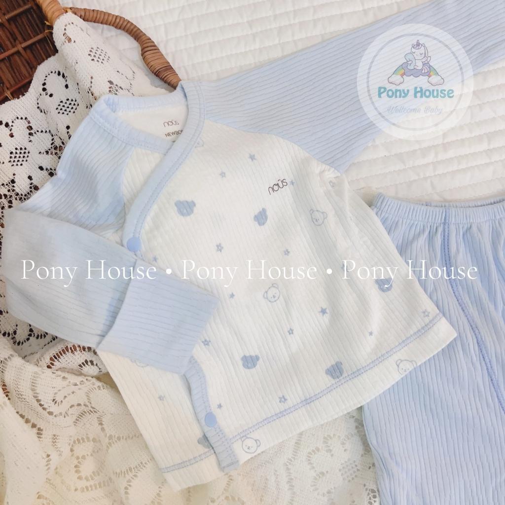 Set Đồ Sơ Sinh Nous 6 Chi Tiết Bộ Quần Áo, Body Dài, Mũ, Yếm, Bao Tay, Bao Chân Cho Bé Sơ Sinh Set Quà Tặng Kèm Hộp Nous