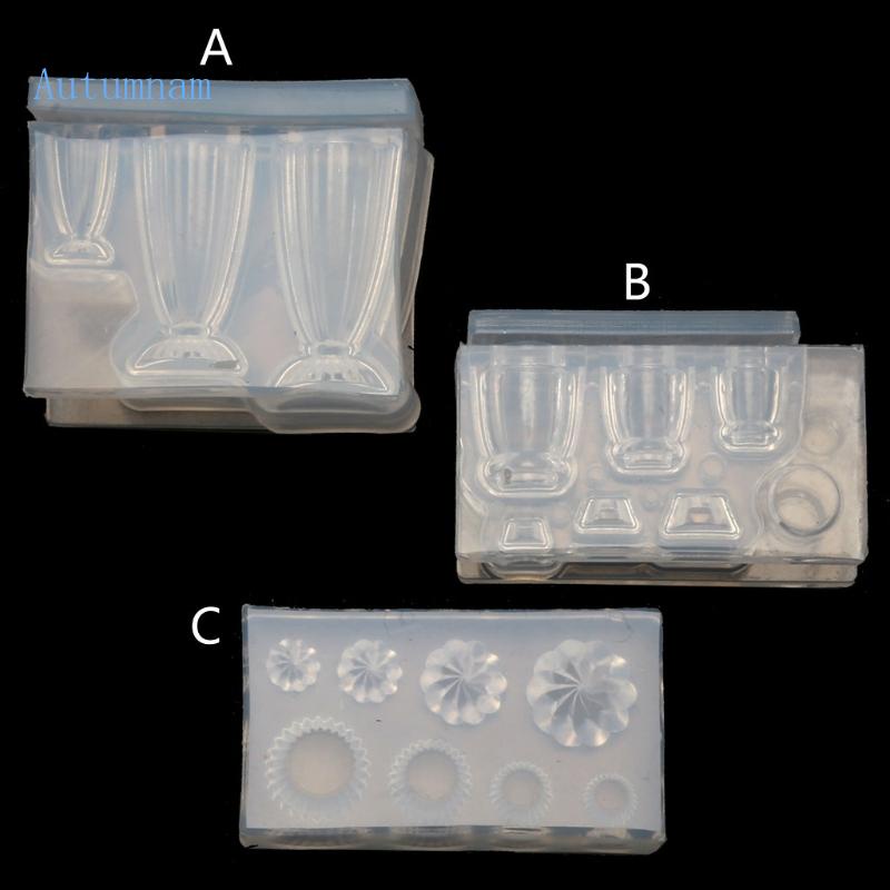 Khuôn silicone Làm Bình Thủy Tinh Nhỏ 3d Độc Đáo