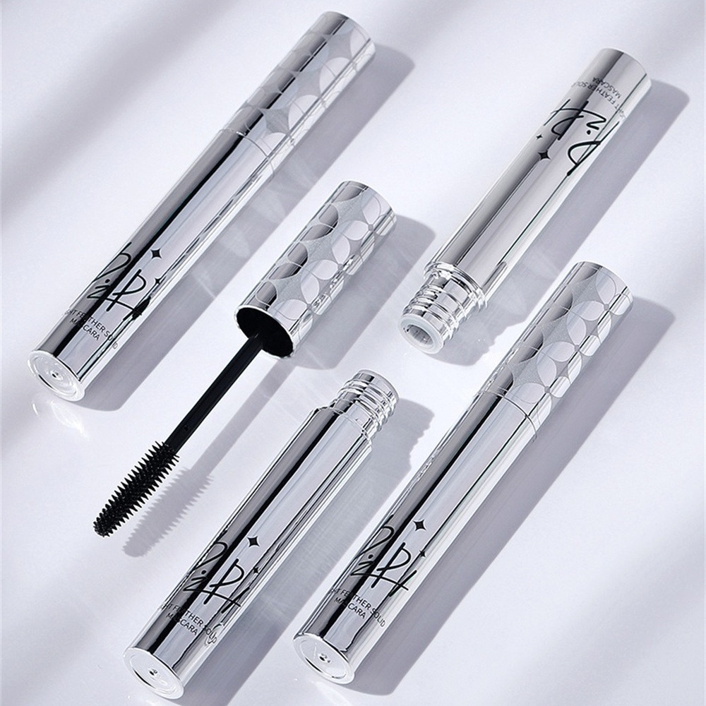 Mascara dày màu nâu tự nhiên Mascara dày màu đen lâu trôi Không có cặn phổ biến cho mọi loại da Kem lót lông mi 4G Mascara tự nhiên không thấm nước heby1
