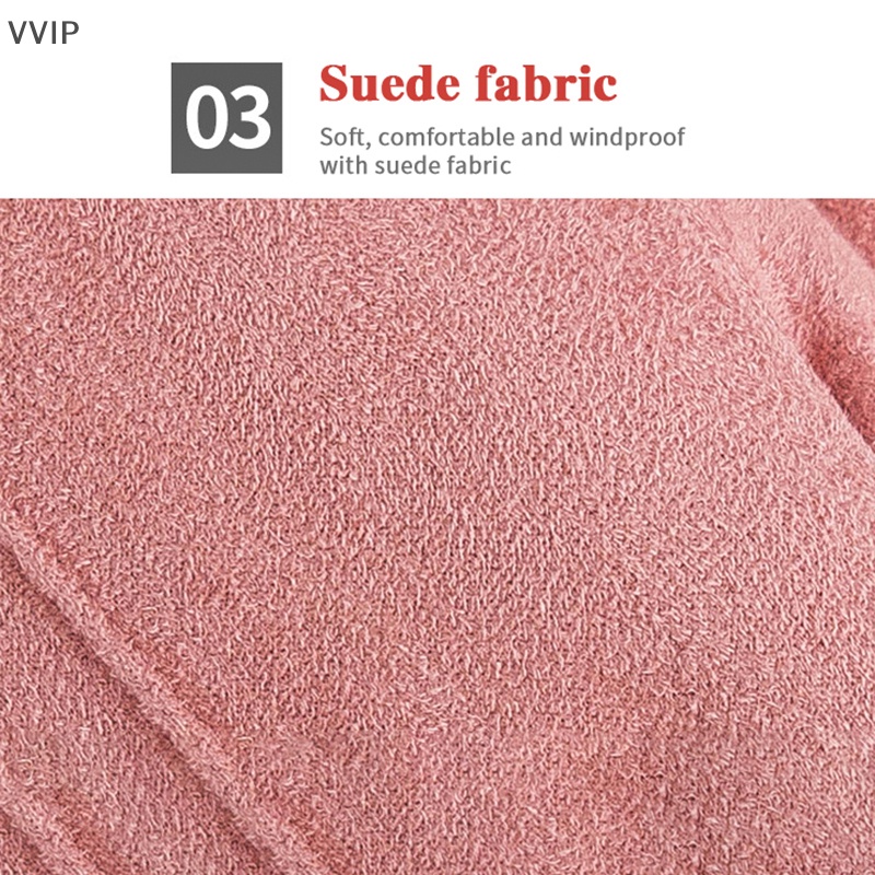 Găng Tay Da Lộn Lót Nhung Dày Dặn Giữ Ấm Mùa Đông Có Thể Chạm Màn Hình Cảm Ứng