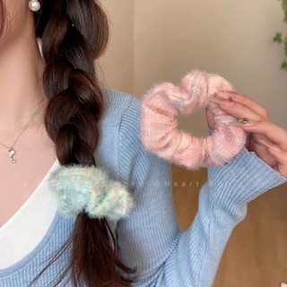 Dây Cột Tóc Đan Len Màu gradient Ngọt Ngào