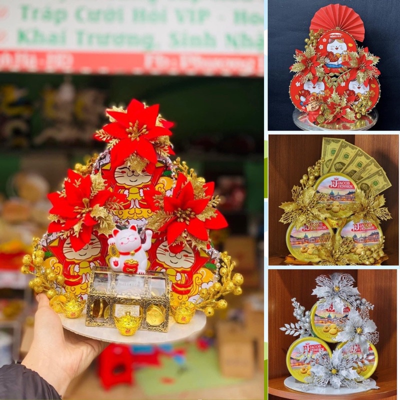 SET LÀM THÁP BÁNH, THÁP NƯỚC TÀI LỘC, PHỤ KIỆN LÀM THÁP BÁNH