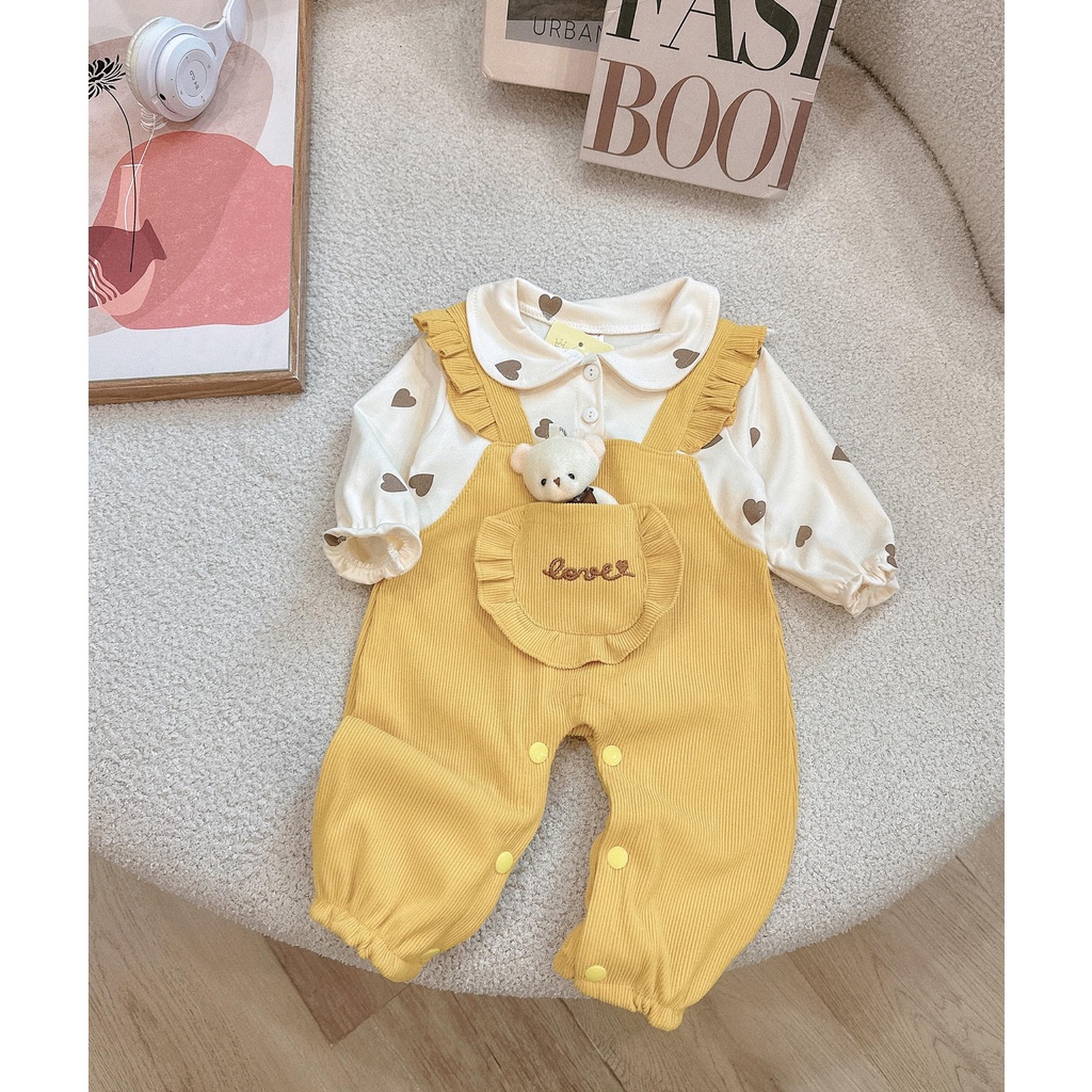 Bộ body dài tay bodysuit áo liền quần bộ đồ liền thân Babyshop88 cho bé trai bé gái M15.11.23-1