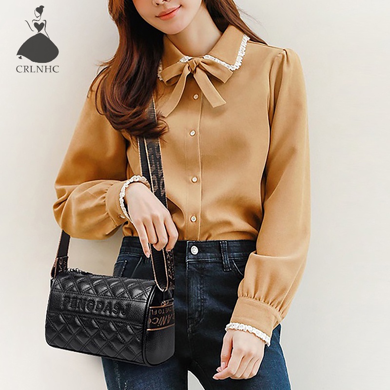 Crlnhc Túi Xách Đeo Vai Dây Bản Rộng Phong Cách retro Thời Trang Cho Nữ vn