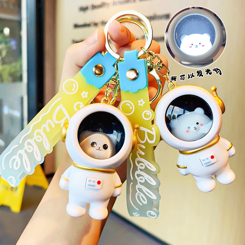 Hoạt Hình Móc Khóa Hình Phi Hành Gia Có Đèn led Phát Sáng