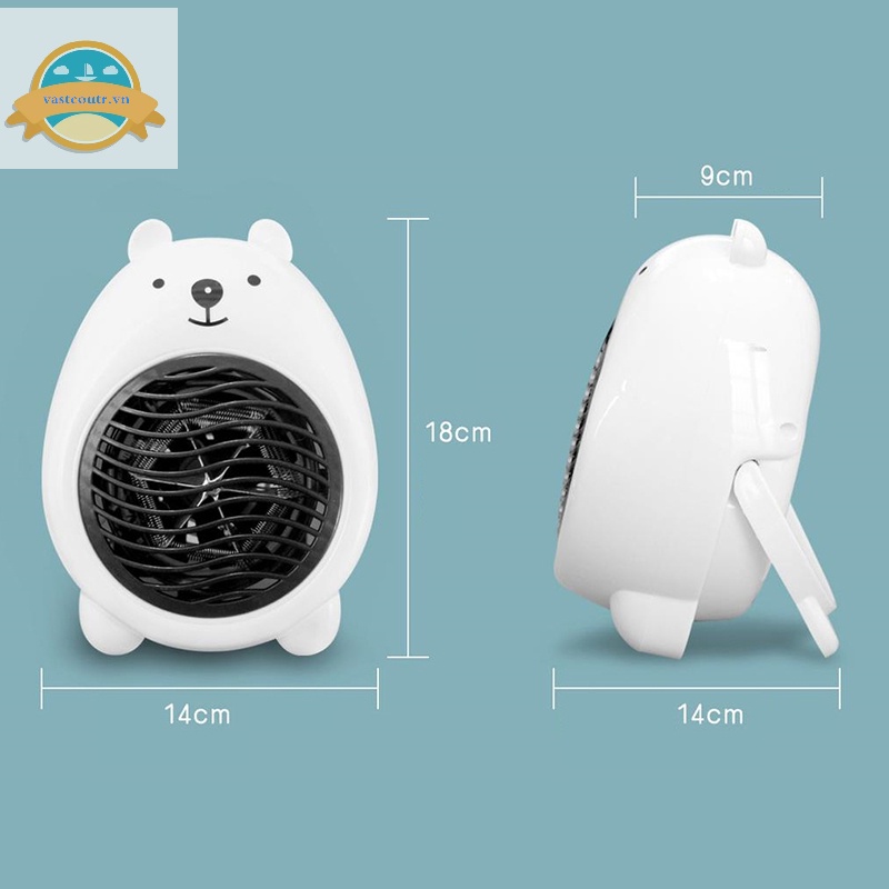 Quạt Điện Sưởi Ấm mini 220v Để Bàn Tiện Dụng Cho Gia Đình / Văn Phòng vn