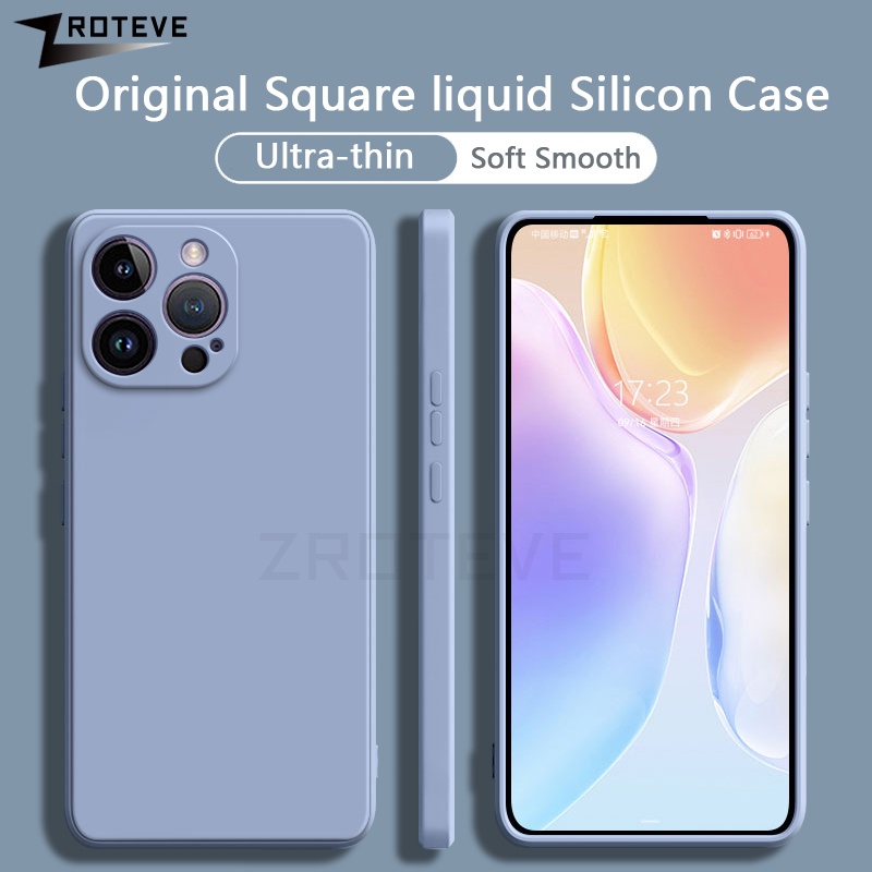 Dành Cho iPhone16 Pro Max Ốp Lưng ZROTEVE Vuông Silicon Lỏng Mềm Cho Apple iPhone 16 16e 15 17e 17 P