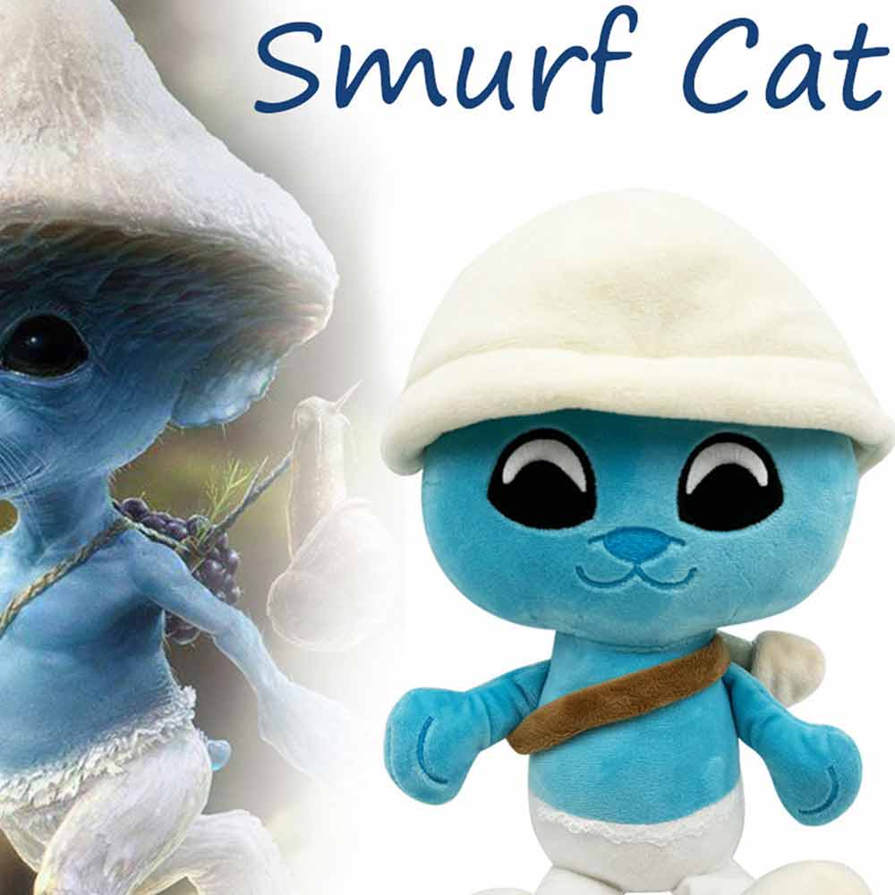 Smurf Cat Funny Smurf Cat Plush Doll Fun Peripheral Toys Doll.