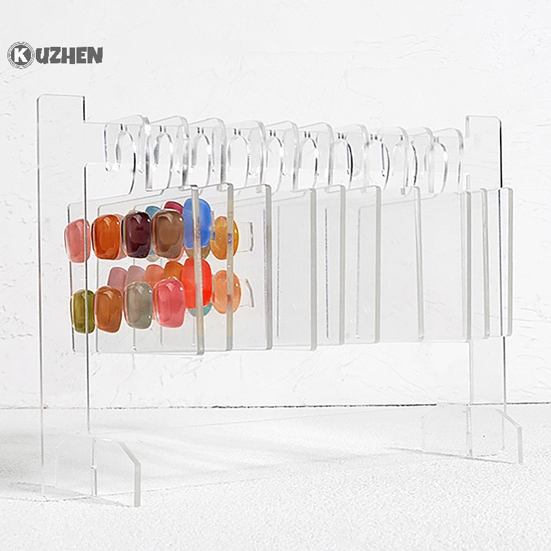 Kuzhen ins Móc acrylic Trong Suốt Trưng Bày Móng Tay Giả Mẫu Màu Sắc Bán Chạy