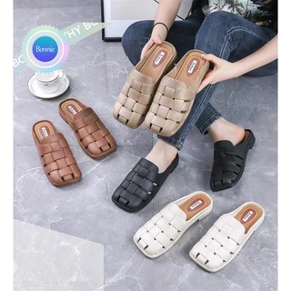 Dép Bít Mũi Đế Bằng Chống Trượt Thoải Mái Thời Trang Đi Biển Cho Nữ