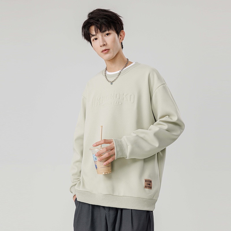 Áo Thun Nam Tay Dài Cổ Tròn Dáng Rộng Thời Trang Mùa Thu Size m-8xl