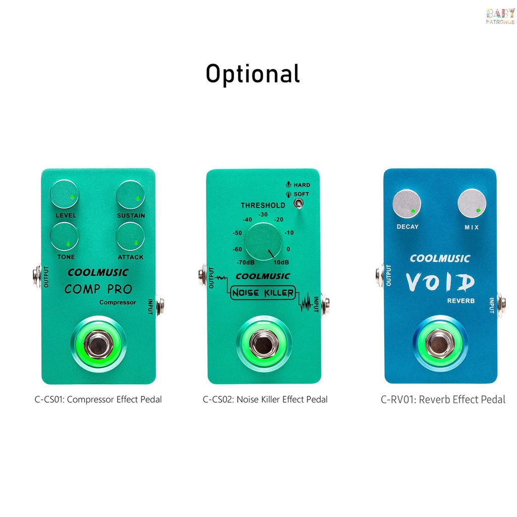 ♬|Bàn Đạp Hiệu Ứng Làm Mát Cho guitar Điện Kèm 4 Núm Xoay Và Công Tắc Chân