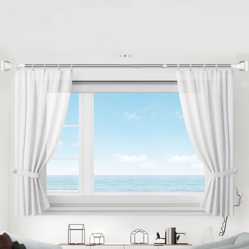 Thanh Treo Đa Năng Inox Tiện Lợi Thanh Treo Rèm Không Cần Khoan Tường Cây Treo Quần Áo Thông Minh