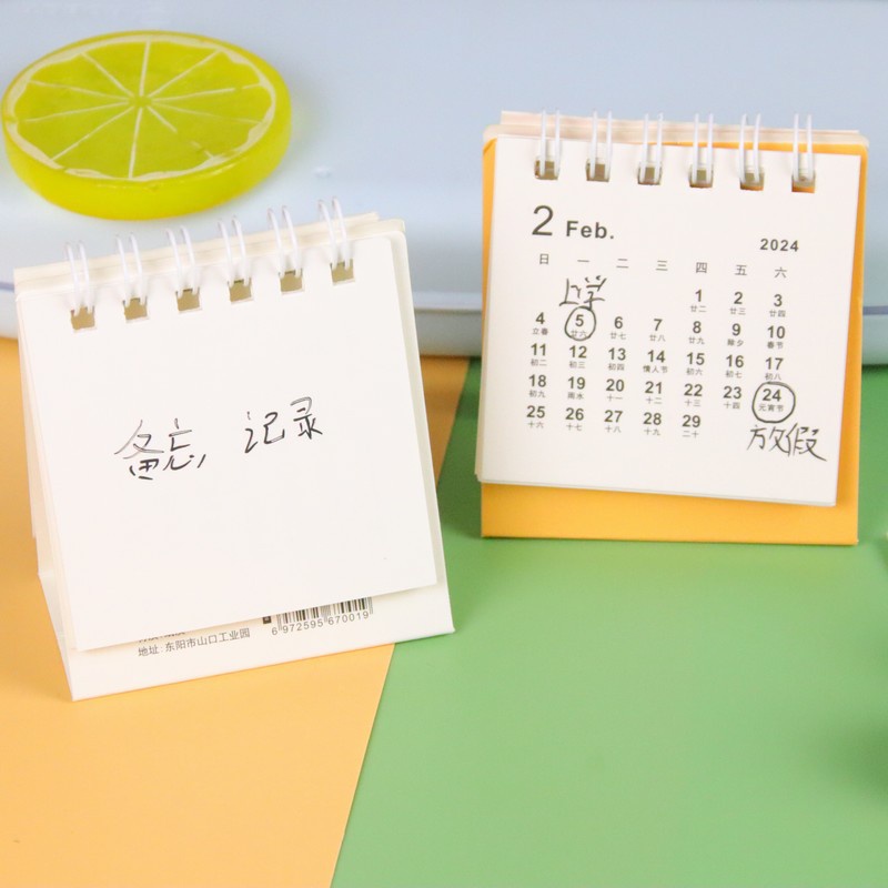 2024 Mini Thỏ Dễ Thương Lịch Để Bàn Kawaii Hình Thú Hoạt Hình Lịch Để Bàn Ghi Nhớ Hàng Ngày Ghi Chú Văn Phòng Sinh Viên Để Bàn Vật Trang Trí Miyia