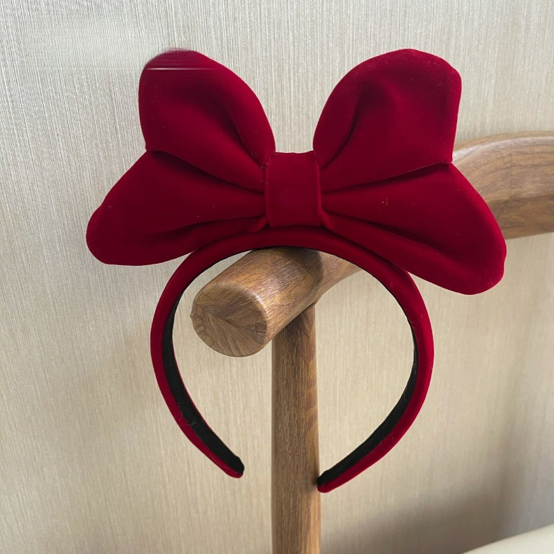 Mũ Nơ Lớn Nữ Vintage Nhung HairBands Mũ Trùm Đầu