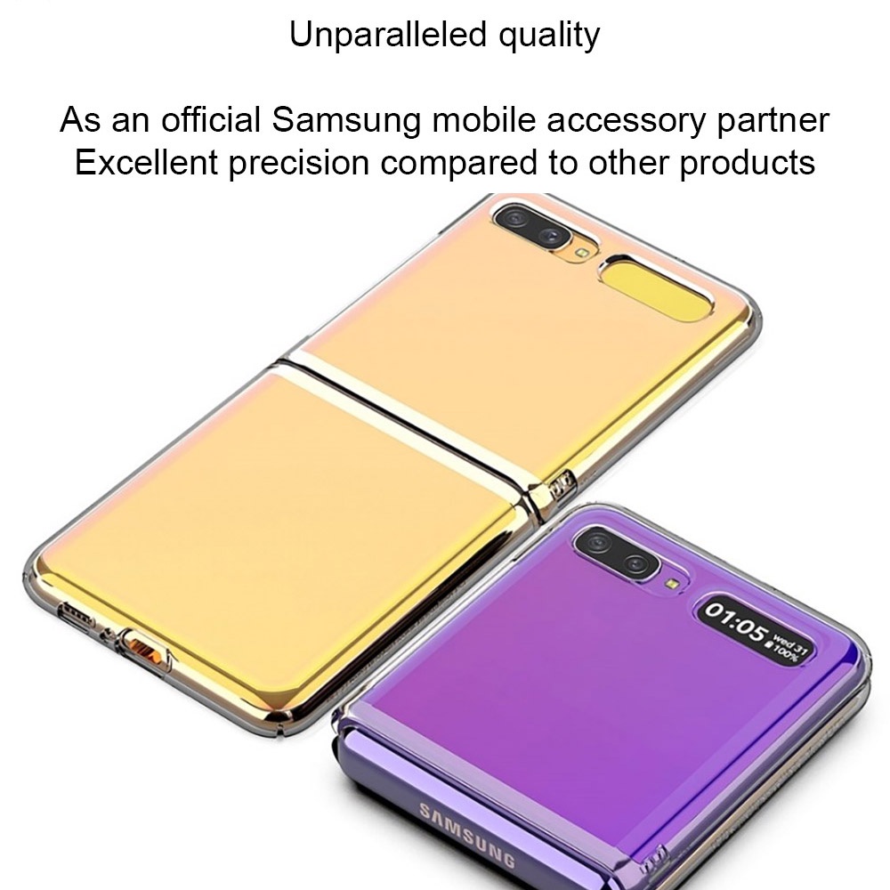 Araree Nukin Case Samsung Galaxy Z-Flip Clear Phone Cover Screen Protector Korea