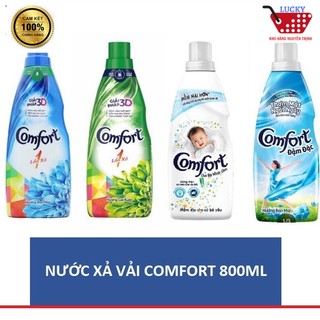 Nước Xả Vải Comfort 800ml Đậm Đặc hương ban mai huyền bí cho da nhạy cảm