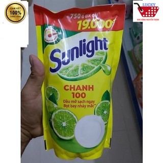 Combo 10 túi sunlight 750g hương chanh
