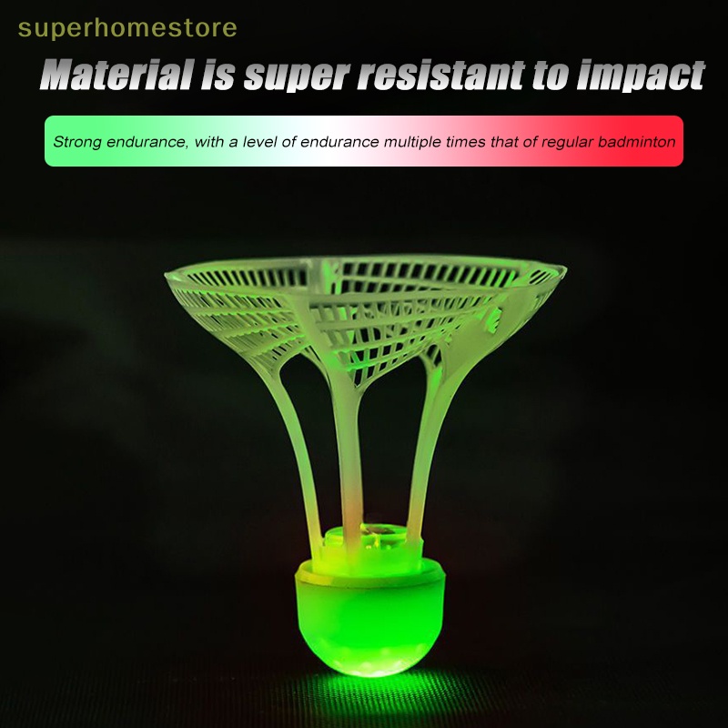 1 Quả Cầu Lông Nhựa nylon Phát Sáng Trong Tối Chống Gió Siêu Bền uyi