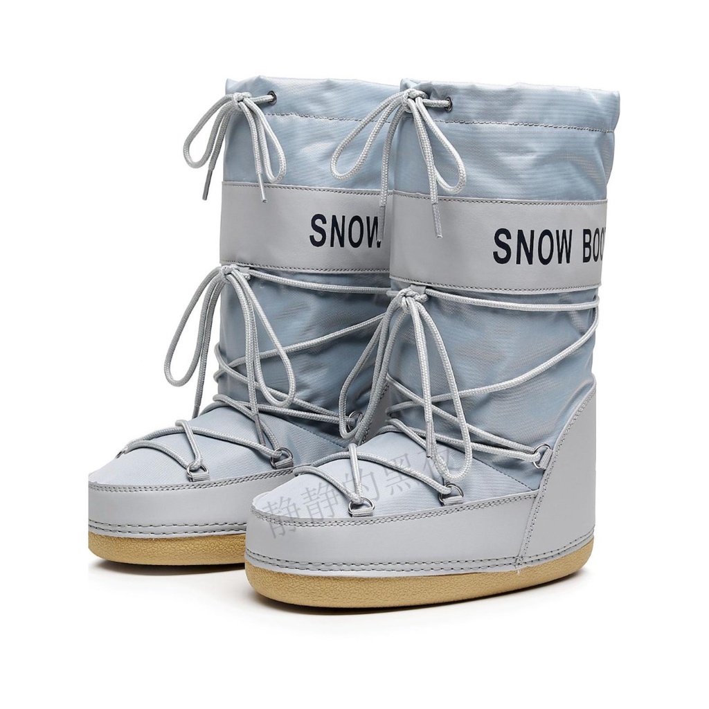 Giày Bốt Đi Tuyết Cổ Cao Chống Trượt Không Thấm Nước Ấm Áp