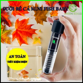 Máy sưởi bể cá mini fish baby wanzhan dw 25w, dw 50w - sưởi bể cá cảnh cho bể cá nhỏ và bể rùa