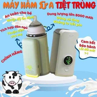Máy hâm sữa cầm tay Finose không dây tự động có đèn chính hãng ủ sữa cho bé  sạc USB giữ nóng ổn định nhiệt độ