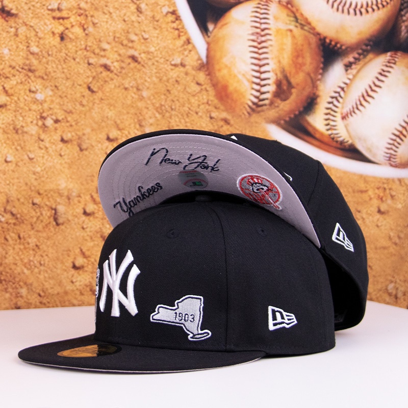 Mlb Mũ Lưỡi Trai Họa Tiết Thêu Phong Cách Hiphop Cho Nam