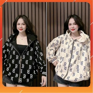 Áo khoác nỉ ngoại zip in nhiều chữ BBB