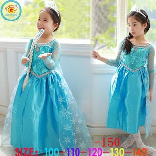 Đầm công chúa elsa xinh xắn dành cho bé gái