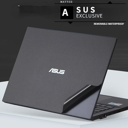 Tùy Chỉnh Vinly Tự Dính Miếng Dán Laptop Màu Đen Mờ 3 Mặt Da 14 '' 15.6 '' 13 '' Ốp Lưng Asus VivoBo