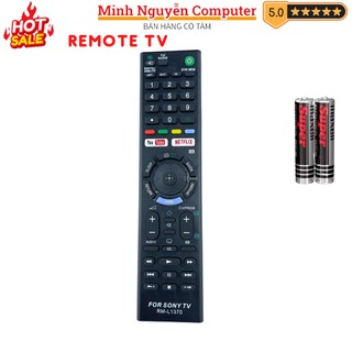 Remote điều khiển tivi sony mã 07 rm-l1370, điều khiển tv sony smart - tặng kèm pin - minh nguyễn