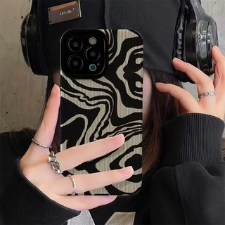 Ốp Điện Thoại Da Mềm Họa Tiết Ngựa Vằn Trắng Đen Cho IPhone 6S 7 Plus 8 Plus X XS XR XS Max 11 13 12 14 PRO Max 14 Plus 12 13
