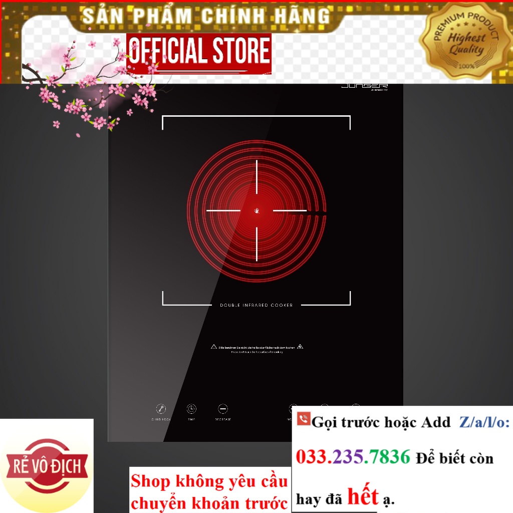 {New} Bếp hồng ngoại đơn Junger MT-92 Công suất 2200W