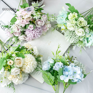 Bó hoa hồng giả trang trí phòng khách / đám cưới
