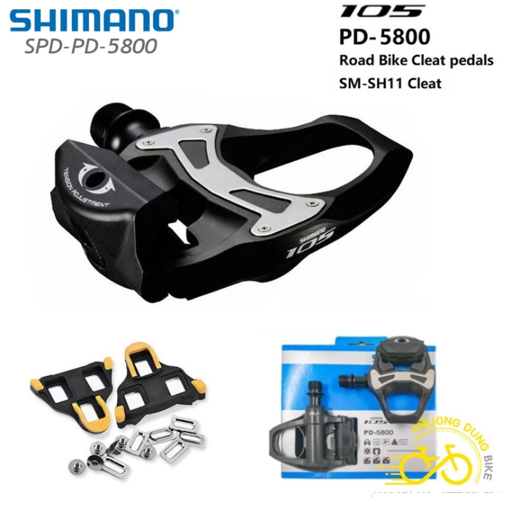 Pedan (bàn đạp) can xe đạp SHIMANO 105 PD 5800