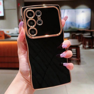Ốp Điện Thoại Mạ Điện Sóng Samsung Galaxy A54 A55 5G A36 A56 A35 A34 A26 A25 A24 A16 A15 A14 Ốp Lưng Bảo Vệ Chống Sốc TPU Mềm