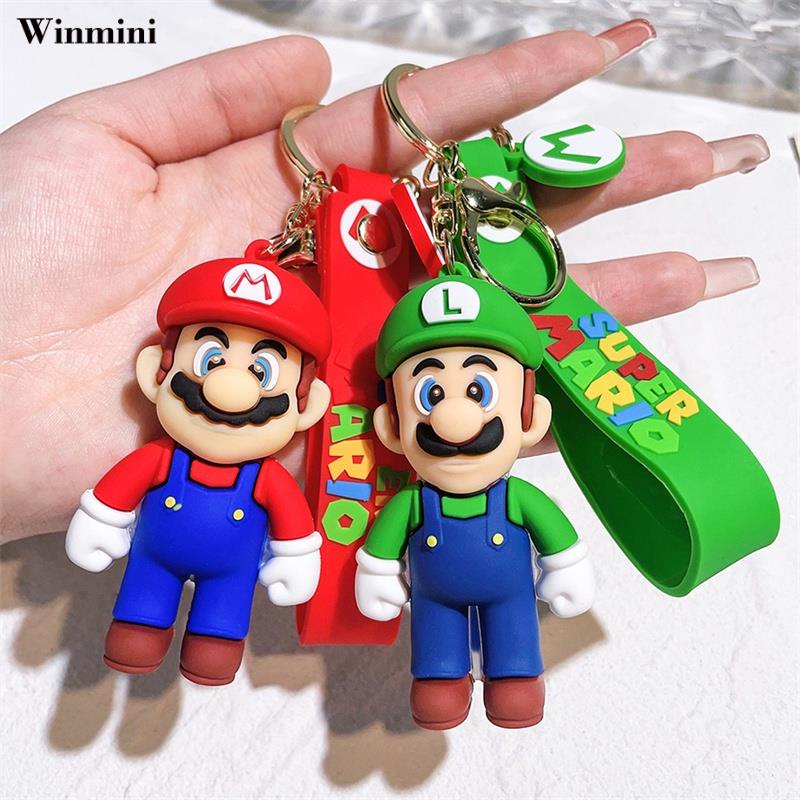 Móc chìa khoá xe máy Super Mario dễ thương, móc treo chìa khoá ô tô phong cách trẻ trung hot trend Tik Tok