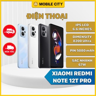 Điện thoại xiaomi redmi note 12t pro 5g - dimensity 8200 ultra