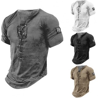 Áo thun cotton dáng rộng kiểu cổ điển size m-2xl cho nam