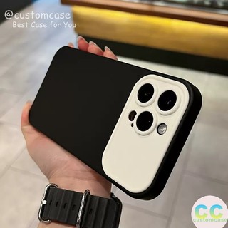 Ốp điện thoại tpu dẻo màu trắng đen cho iphone 11 14 15 12 13 ip 11 pro max 12pro 13pro 15 14 pro max 13 12 pro max