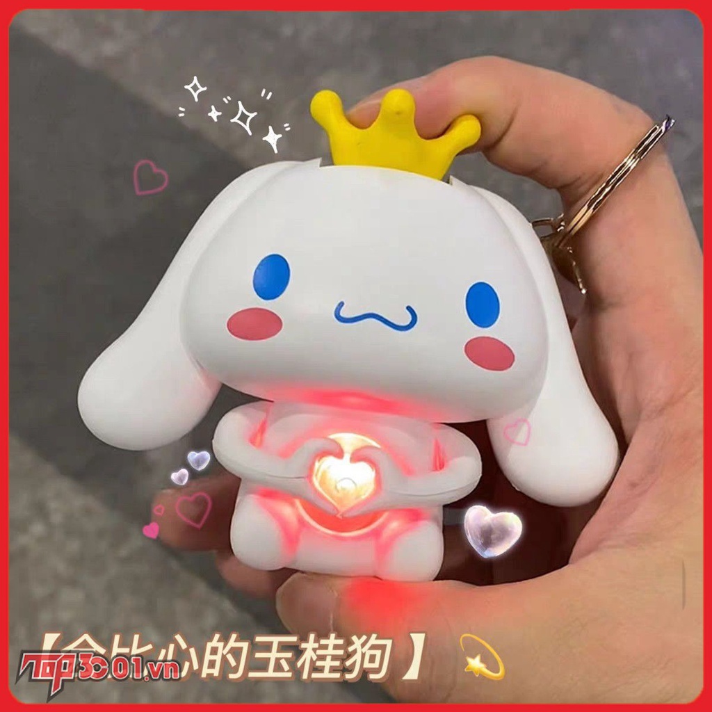 Cinnamoroll Sanrio Đèn LED Trái Tim Phát Sáng Đồ Chơi Kawaii Anime Phòng Ngủ Đèn Ngủ Nhấp Nháy Phòng Người Yêu Sinh Viên Bạn Gái Quà Tặng -top3C01