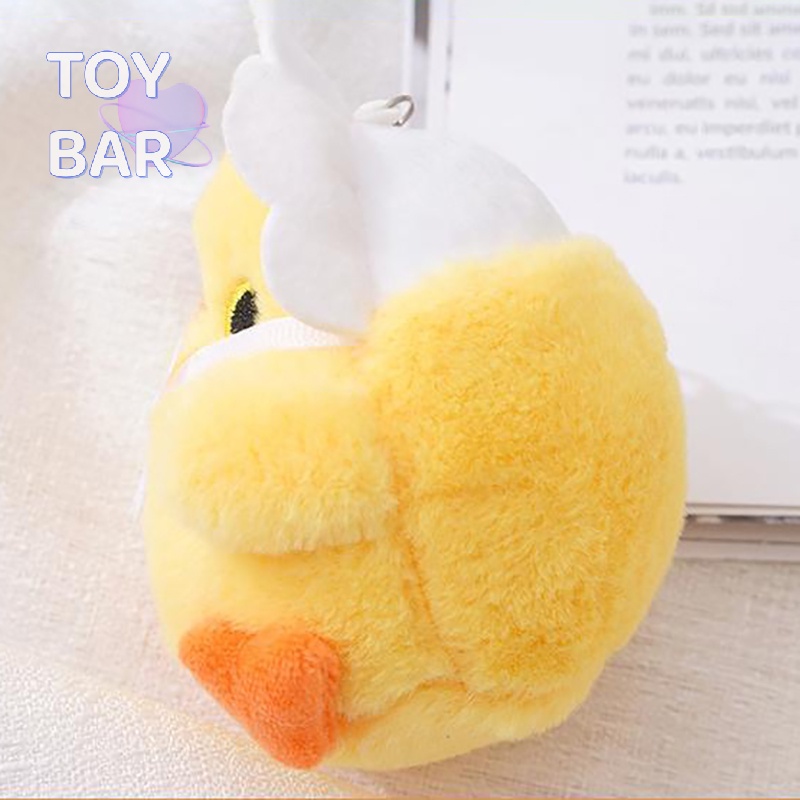 1 Móc Khóa Hình Gà Nhồi Bông Đáng Yêu Mới