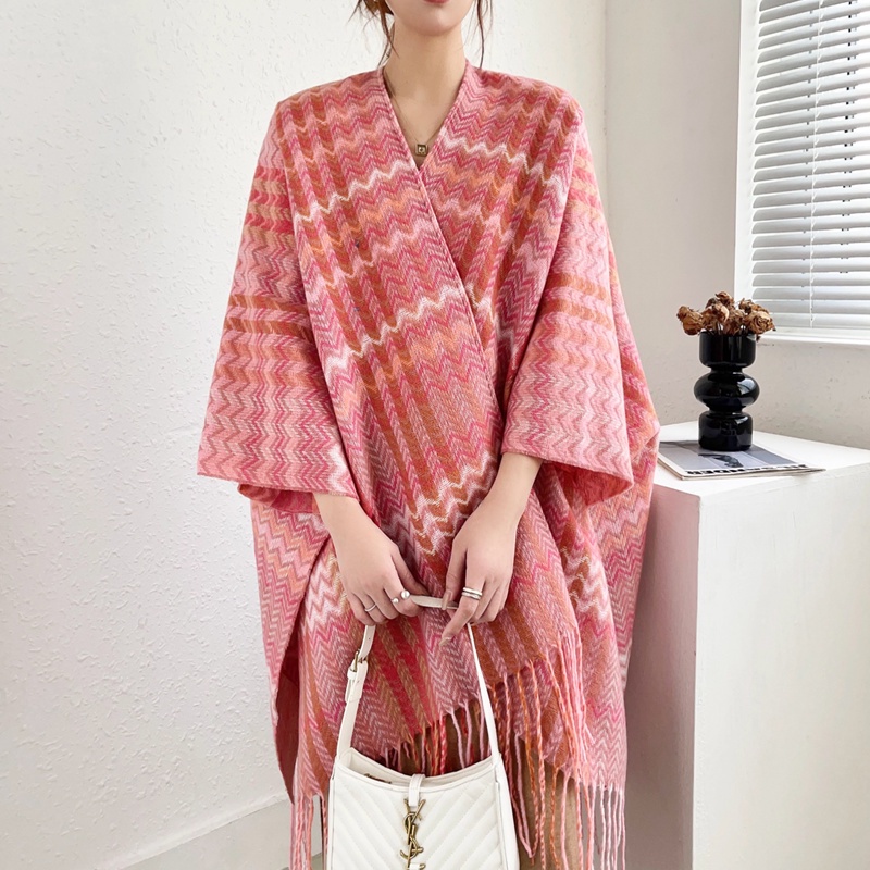 2023 Khăn Choàng Mới Có Tay Vòng Tay Châu Âu Mỹ Xuân Thu Đông Tân Cương Tây Tạng Du Lịch Phong Cách Dân Tộc Chia Khăn Choàng