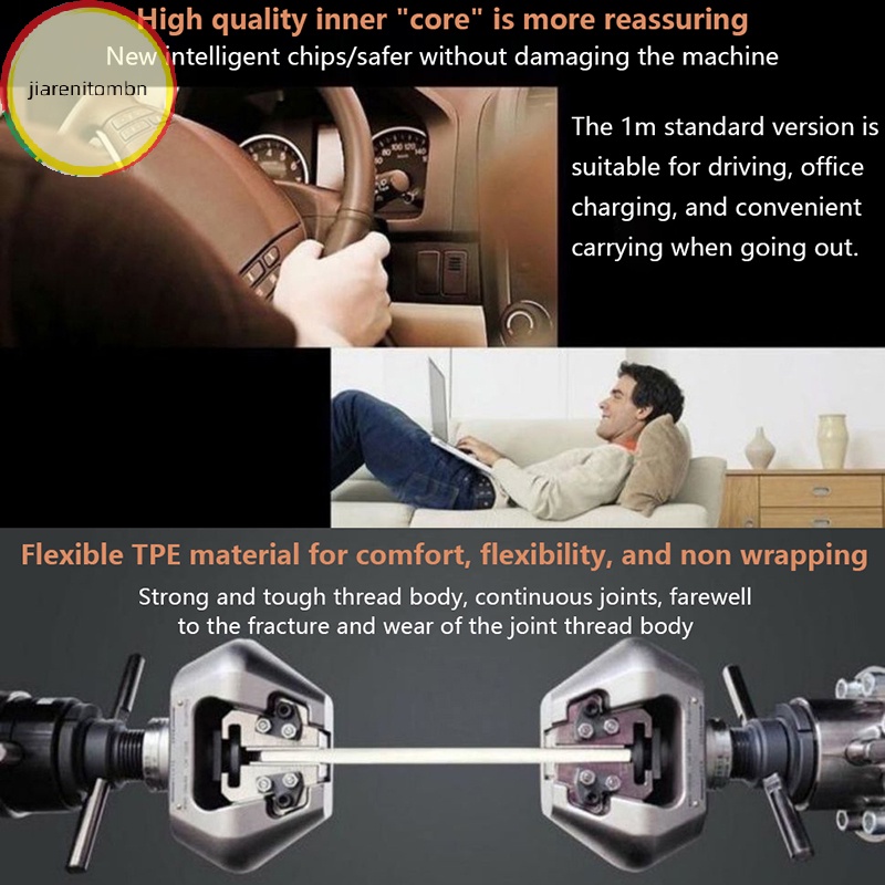 Dây Cáp Sạc Nhanh usb type c 120w 10a 1 / 1.5 / 2m vn