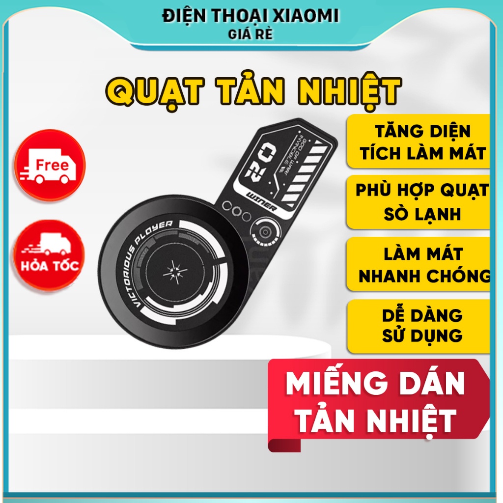 Miếng Dán Tản Nhiệt Điện Thoại MEMO VC02 - Miếng Dán Tản Nhiệt Từ Tính