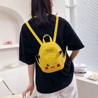 Pokemon small backpack kids Yellow bag handbag diagonal backpack Pikachu bag side diagonal backpack cute and fashionable Baby large capacity cartoon side shoulder bag